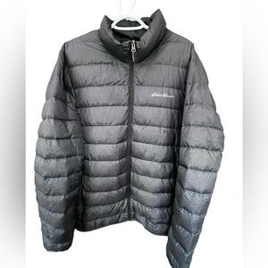 SZ TXL GRAY Eddie Bauer Men's CirrusLite Down Jacket ultralight PACKABLE